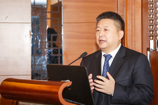 Imaging Device Quality Control PI Ma Xinwu gives a speech