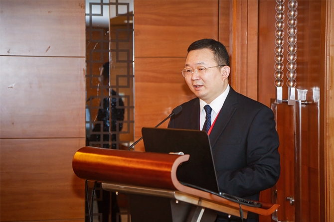 General Project Coordinator Fu Haihong gives a speech